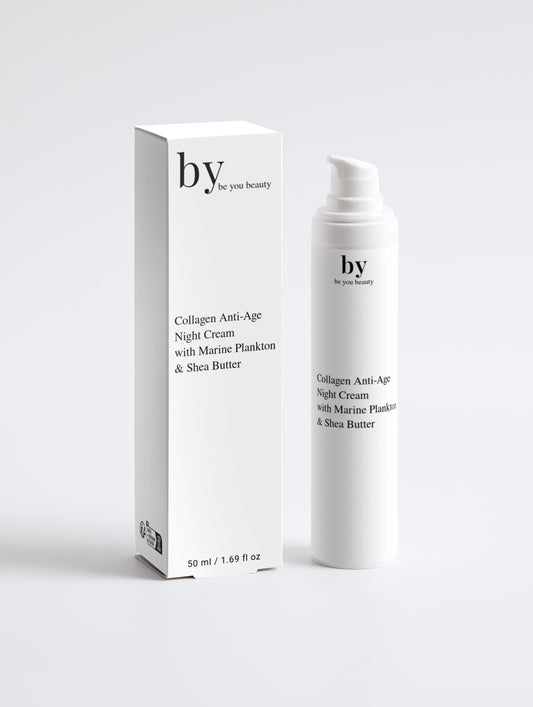Collagen Anti-Age Night Cream with Marine Plankton & Shea Butter - Be You Beauty