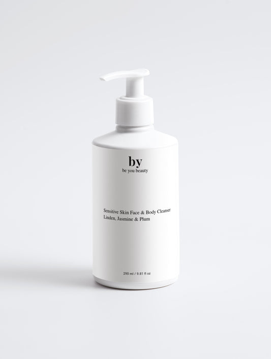 Sensitive Skin Face & Body Cleanser – Linden, Jasmine & Plum - Be You Beauty